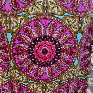 Vera Bradley Hot Pink Resort Medallion Beach towel